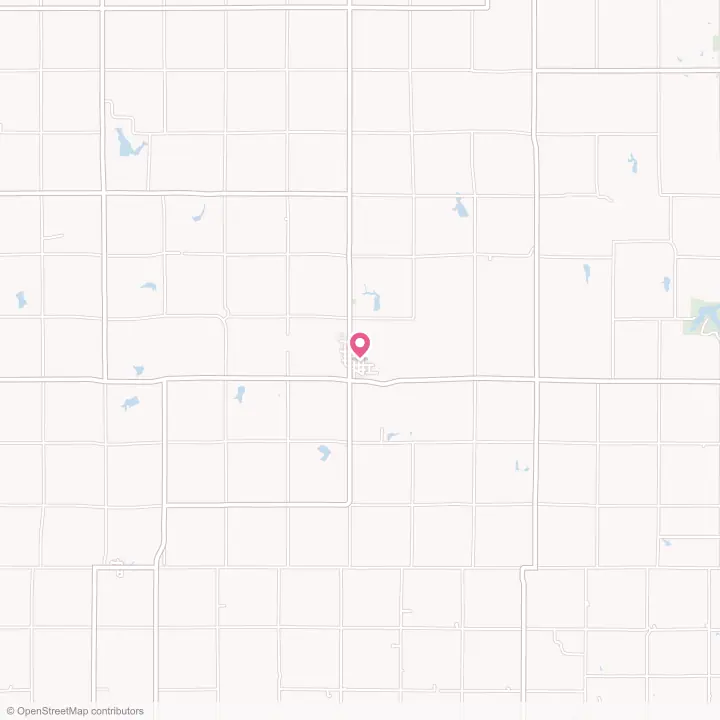 Map of the flower delivery area in Odell, Nebraska