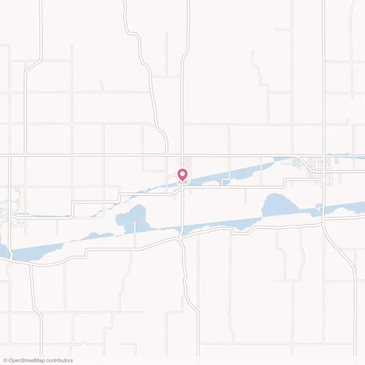 Map of the flower delivery area in Bloomington, Nebraska