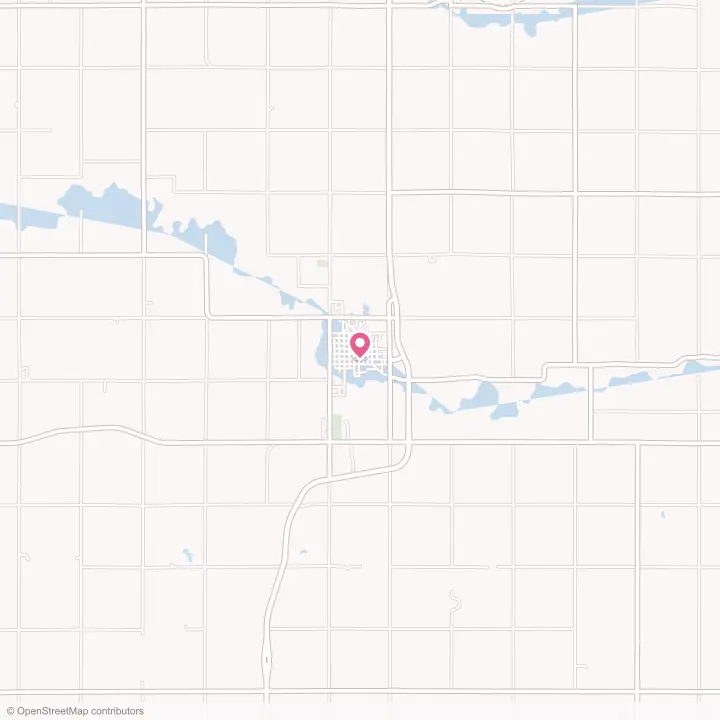 Map of the flower delivery area in Hebron, Nebraska