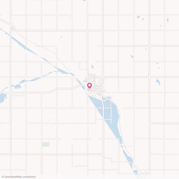 Map of the flower delivery area in Tecumseh, Nebraska