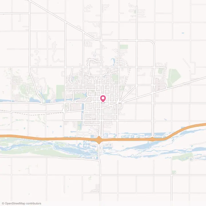 Map of the flower delivery area in Kearney, Nebraska