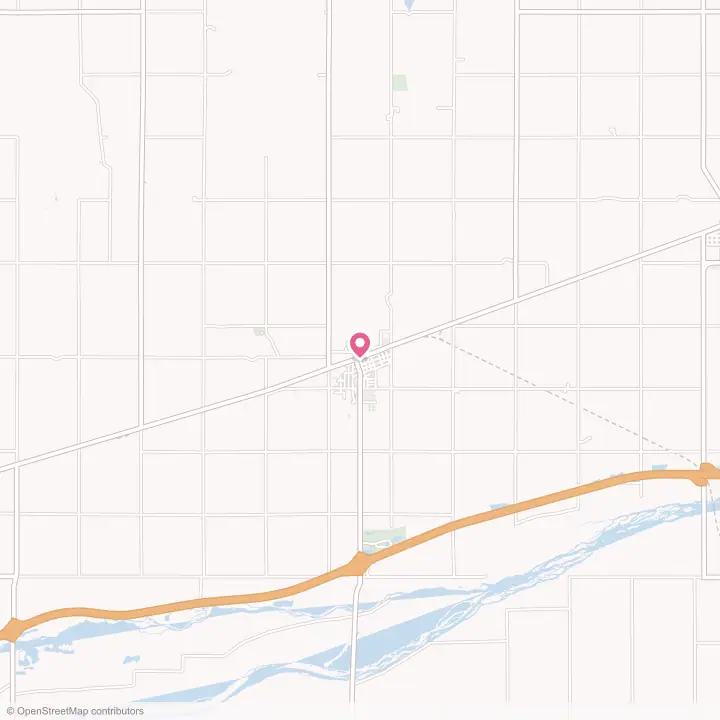 Map of the flower delivery area in Gibbon, Nebraska