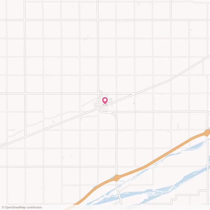 Map of the flower delivery area in Wood River, Nebraska