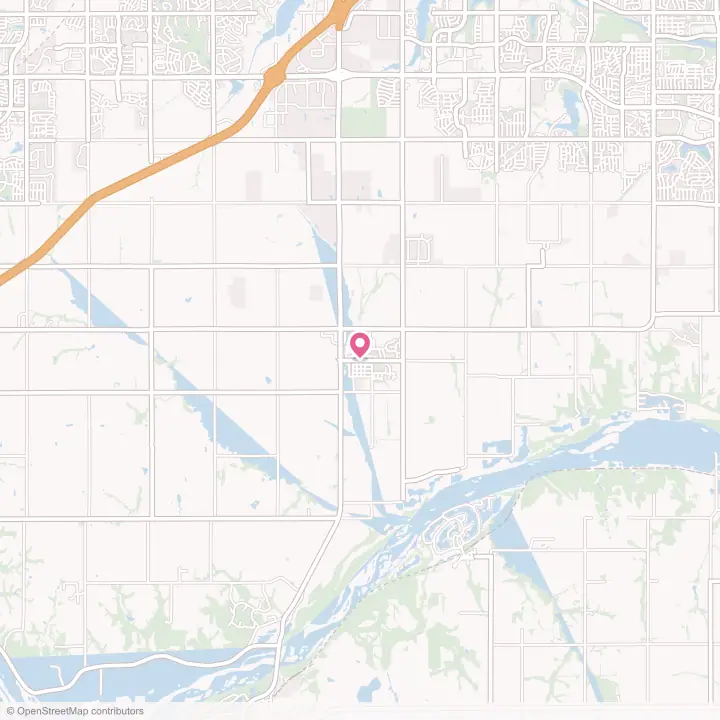 Map of the flower delivery area in Springfield, Nebraska