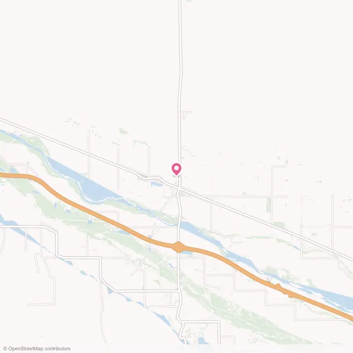 Map of the flower delivery area in Maxwell, Nebraska