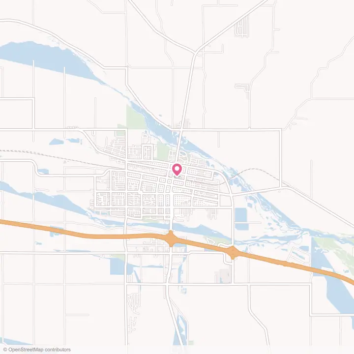 Map of the flower delivery area in North Platte, Nebraska