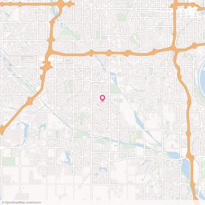 Map of the flower delivery area in La Vista, Nebraska