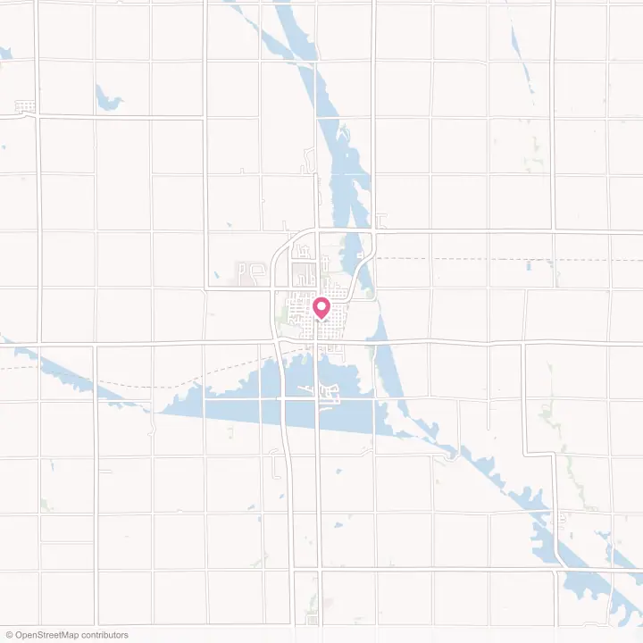 Map of the flower delivery area in Wahoo, Nebraska