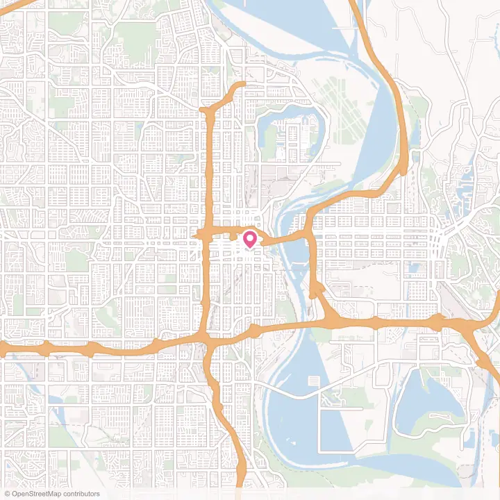 Map of the flower delivery area in Omaha, Nebraska