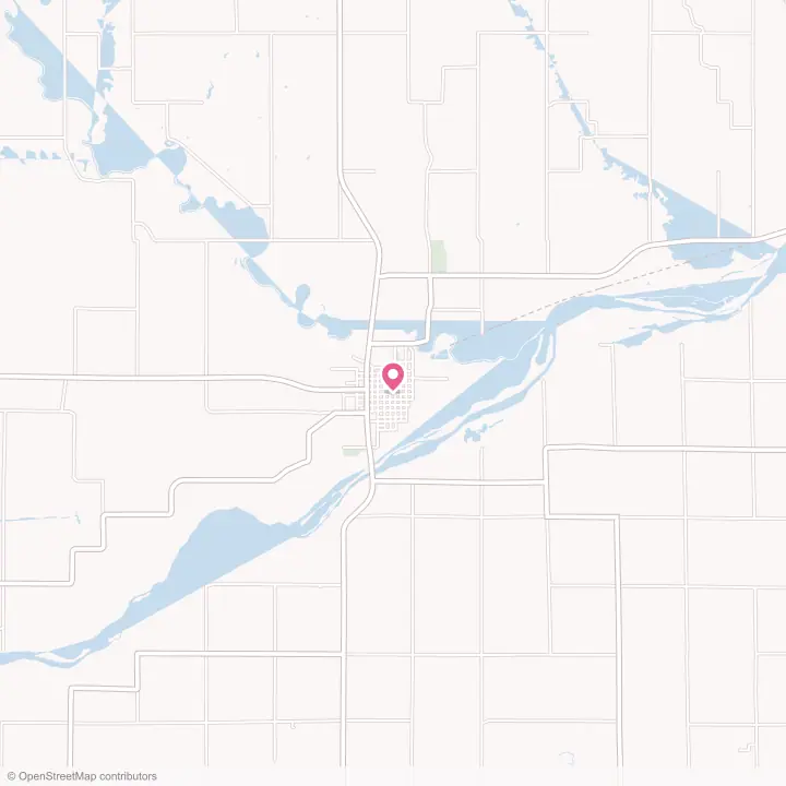 Map of the flower delivery area in Fullerton, Nebraska