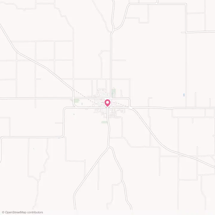 Map of the flower delivery area in Broken Bow, Nebraska