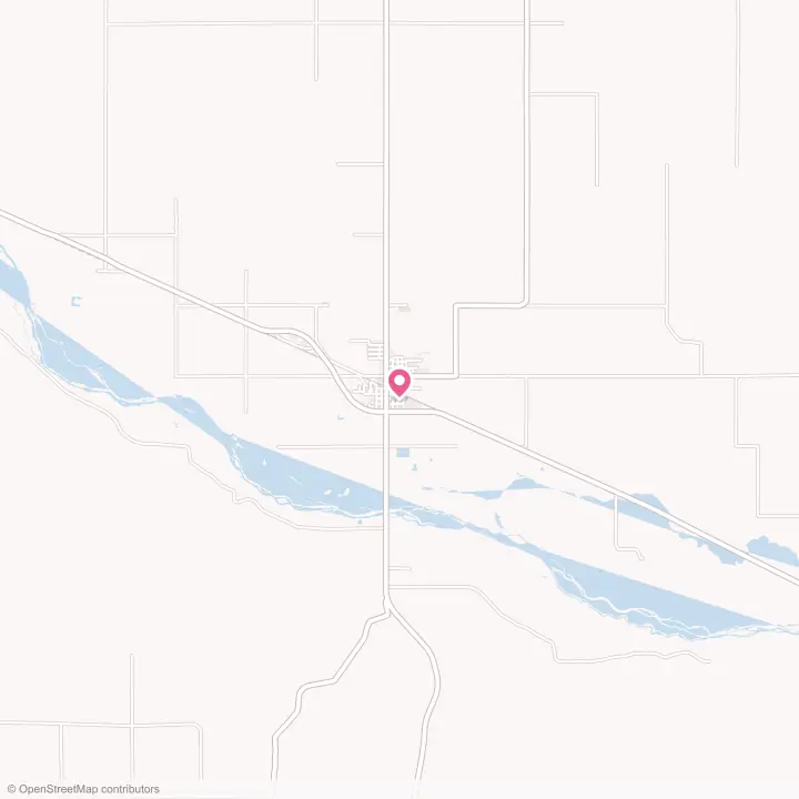 Map of the flower delivery area in Oshkosh, Nebraska