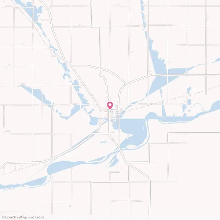 Map of the flower delivery area in Genoa, Nebraska