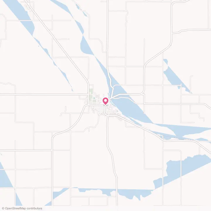 Map of the flower delivery area in Ord, Nebraska