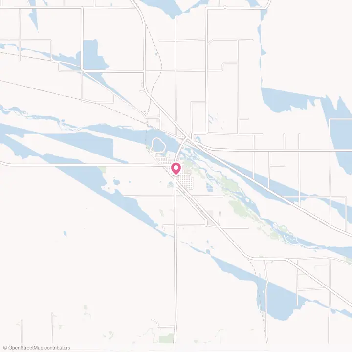 Map of the flower delivery area in Bridgeport, Nebraska
