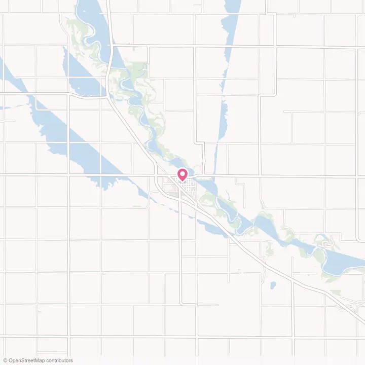 Map of the flower delivery area in Scribner, Nebraska