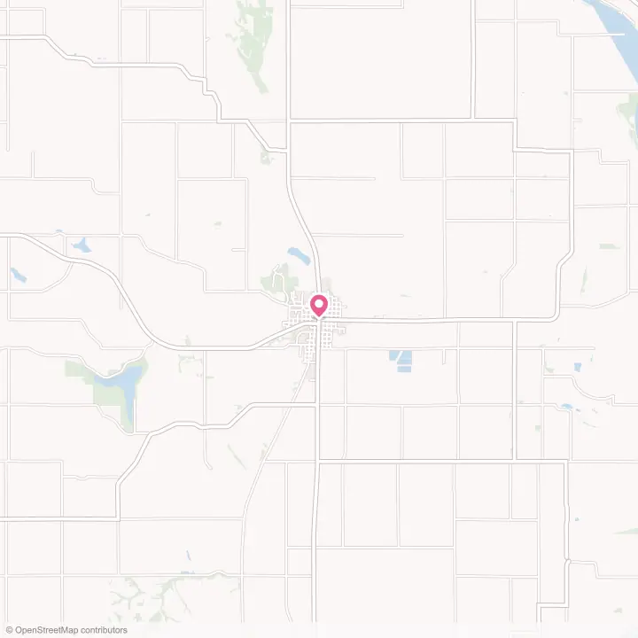 Map of the flower delivery area in Tekamah, Nebraska