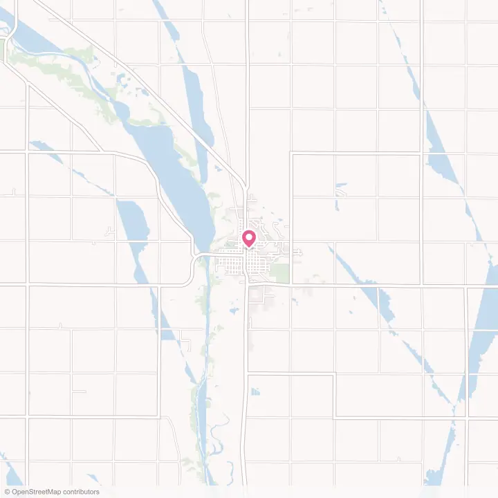Map of the flower delivery area in West Point, Nebraska