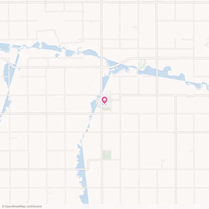 Map of the flower delivery area in Battle Creek, Nebraska