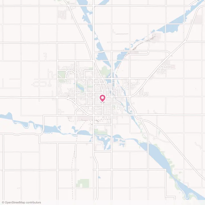 Map of the flower delivery area in Norfolk, Nebraska
