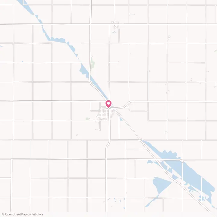 Map of the flower delivery area in Pender, Nebraska