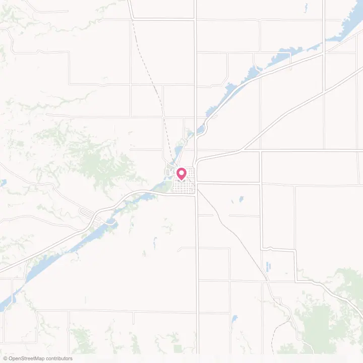 Map of the flower delivery area in Crawford, Nebraska
