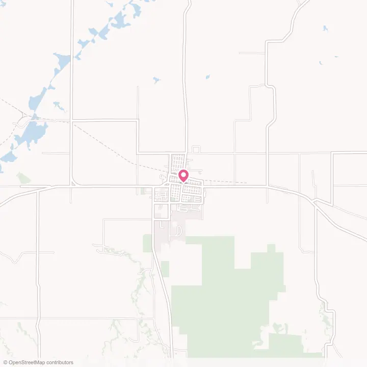 Map of the flower delivery area in Chadron, Nebraska